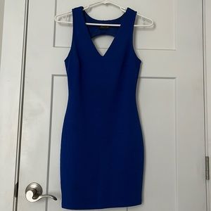 ASTR the label royal blue dress with back cut outs